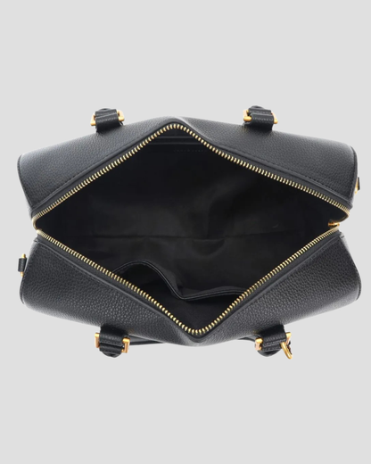 Noir Élégance Structured Handbag