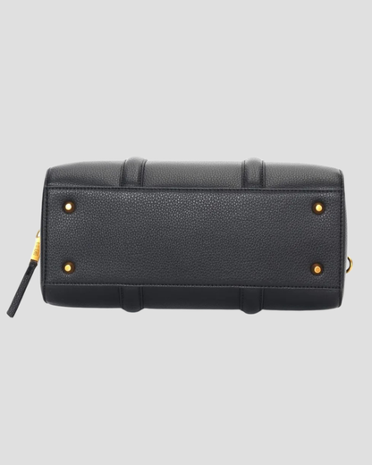 Noir Élégance Structured Handbag